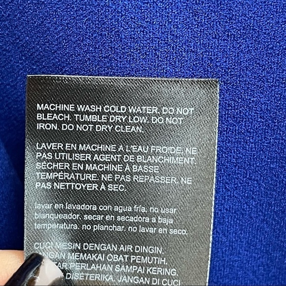 Bebe Cross Over Flounced Hem Midi Dress Size XL Women - Picture 14 of 15